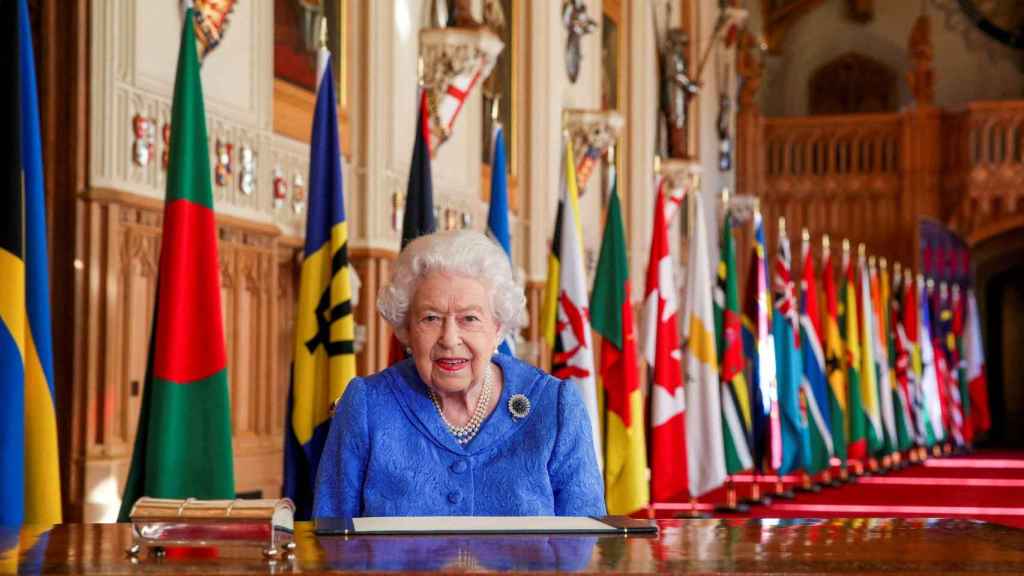 La reine Elizabeth II au château de Windsor en mars dernier.