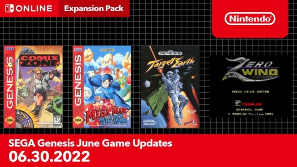 Des jeux Mega Drive annoncés pour juin sur Nintendo Switch