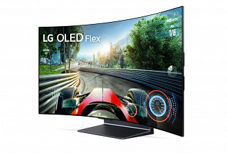 LG OLED Flex (LX3) Gamer TV avec écran pliable. Source : LG