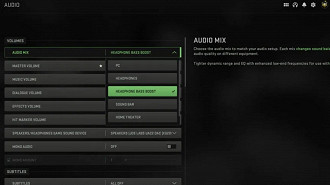 Options de configuration audio dans Call of Duty Warzone 2 et Modern Warfare 2.