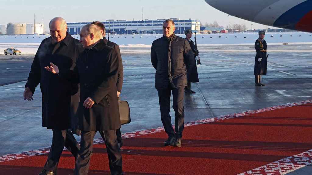Poutine et Lukashenko, lundi.