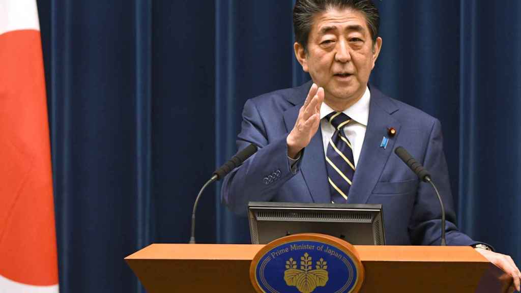 L'ancien premier ministre japonais Shinzo Abe, photographié en mars 2020.