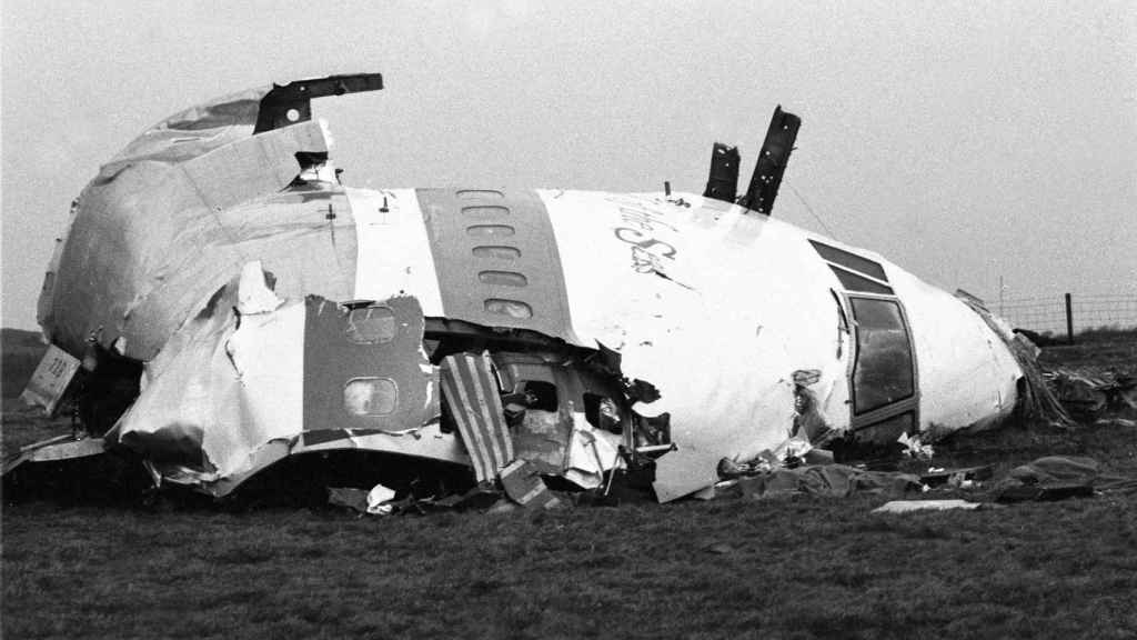 Restes de l'avion qui s'est écrasé à Lockerbie