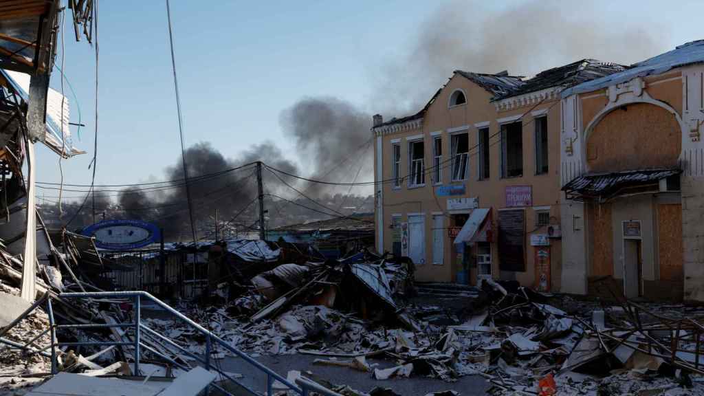 Une des dernières attaques russes sur le Donbas, dans la ville de Bakhmut.